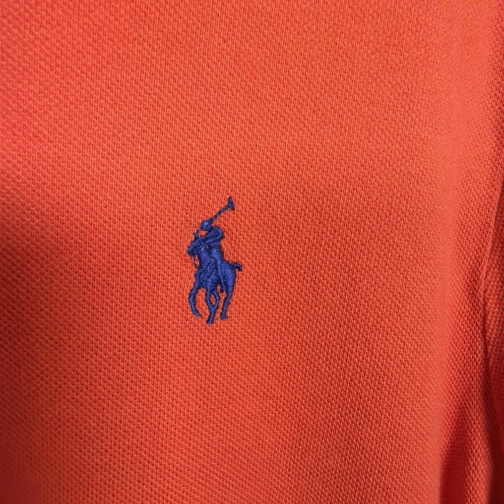 Polo Ralph Lauren Classic Fit Polo Shirt Orange Royal‎ Blue Pony